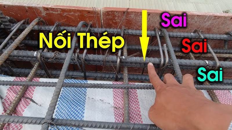Vị trí nối thép dầm đảm bảo an toàn kết cấu