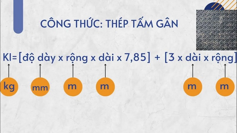 Cách Tính Trọng Lượng (kg) Thép Tấm Trơn, Gân Chuẩn Nhất