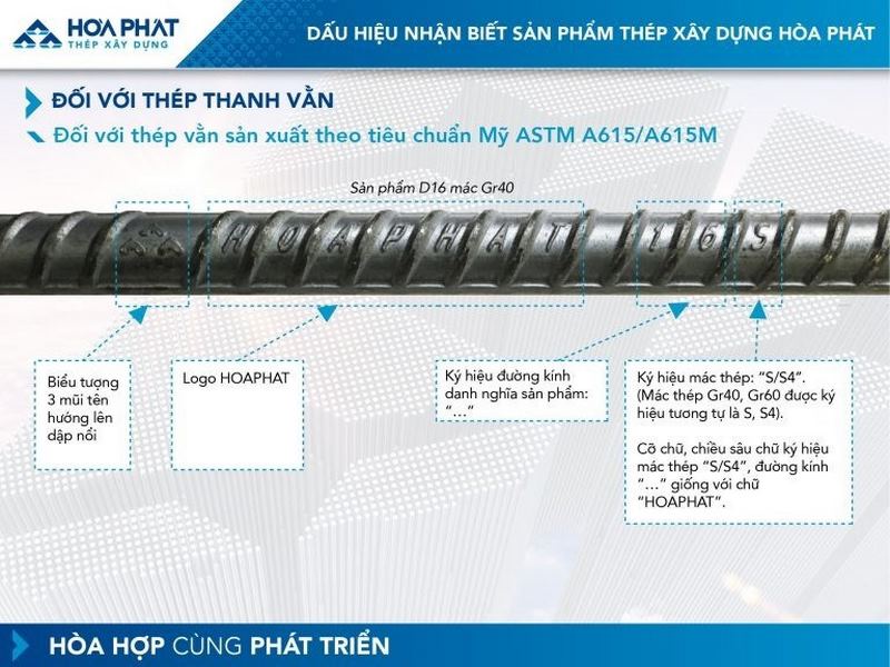 Thép thanh vằn tiêu chuẩn Mỹ ASTM A615/A615M