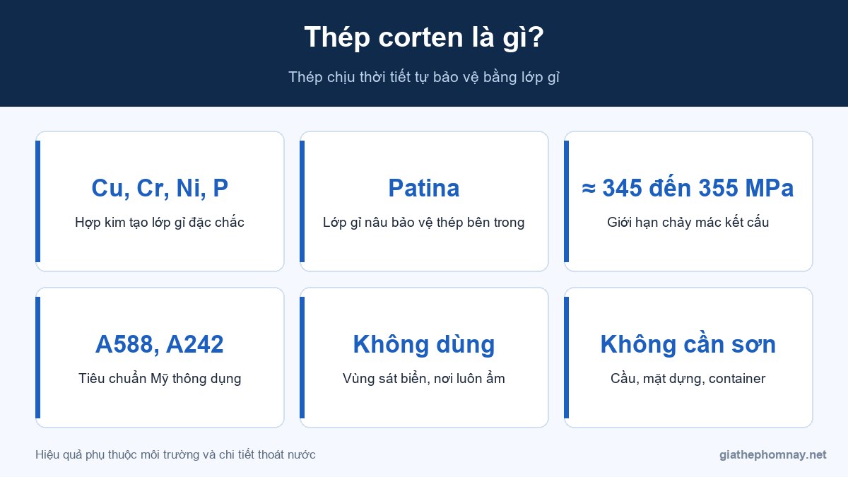 Thép corten là gì và đặc điểm thép chịu thời tiết